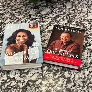 Michelle Obama and Tim Russert Books